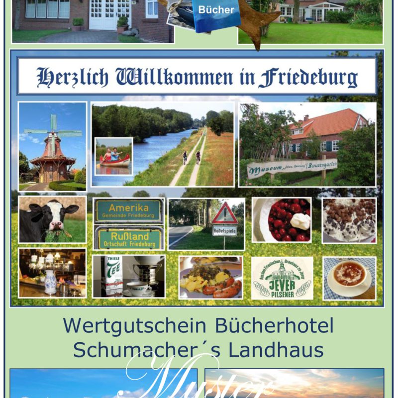 Deckblatt Hotelgutschein Schumachers Landhaus